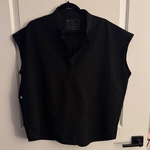 Black XL Figs Rafaela Scrub Top